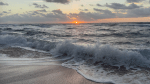 Ocean sunrise image